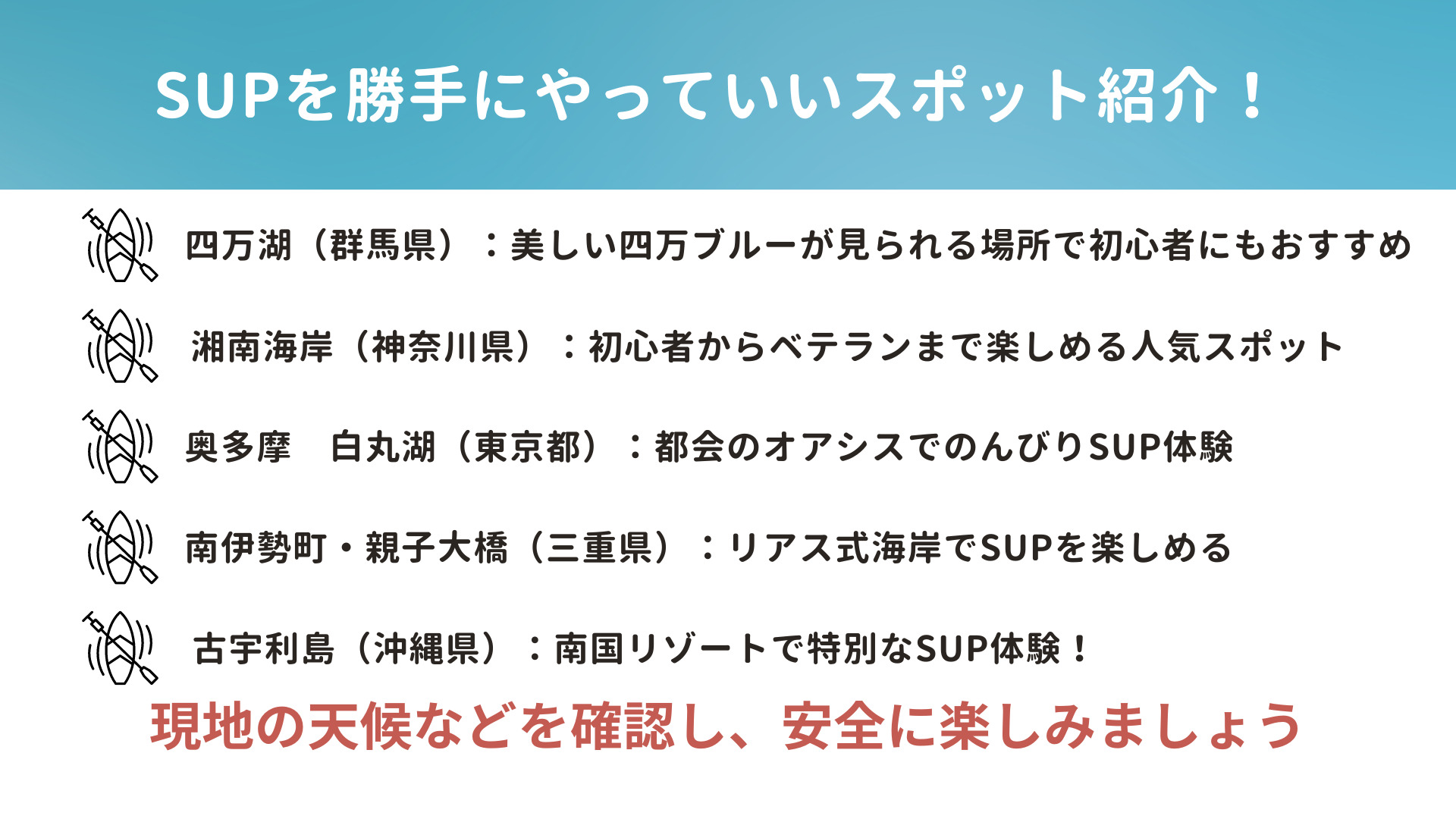 SUPを勝手にやっていいスポット紹介！の画像